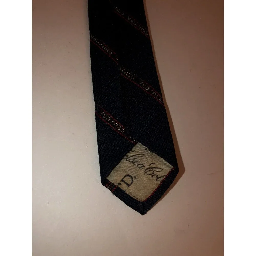 Georgia State University Business ADMN WM Chelsea Necktie Navy Blue Tie GSU/CBA